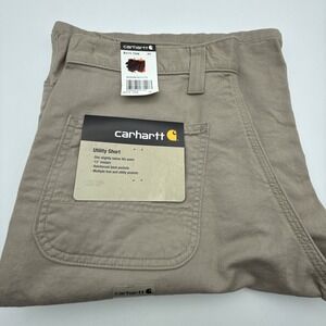 Carhartt‎ B275 TAN Utility Shorts Mens Size 30 13" Inseam Cargo Work Shorts NWT